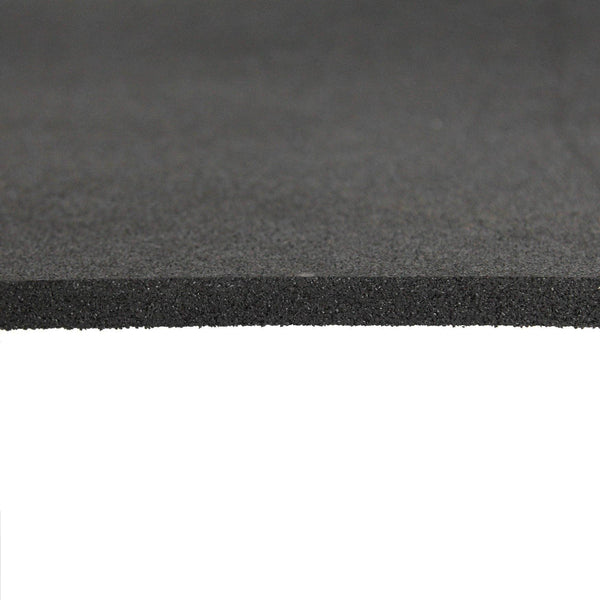 cross section detail of rubber gym flooring tile black
