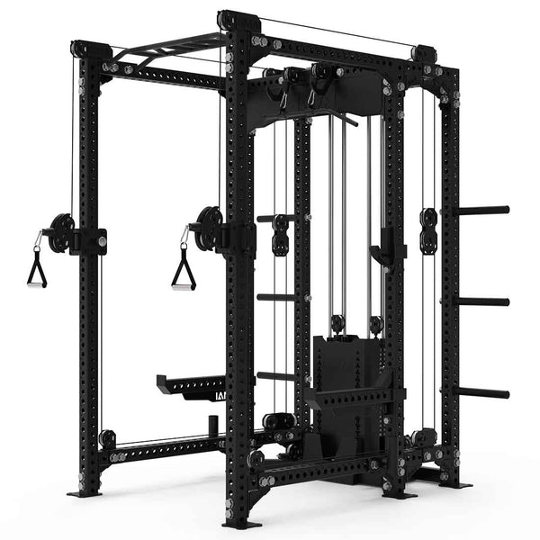 Power Rack w/ Dual Cable Stack & Accessories - Vanta Series Render 2 Front