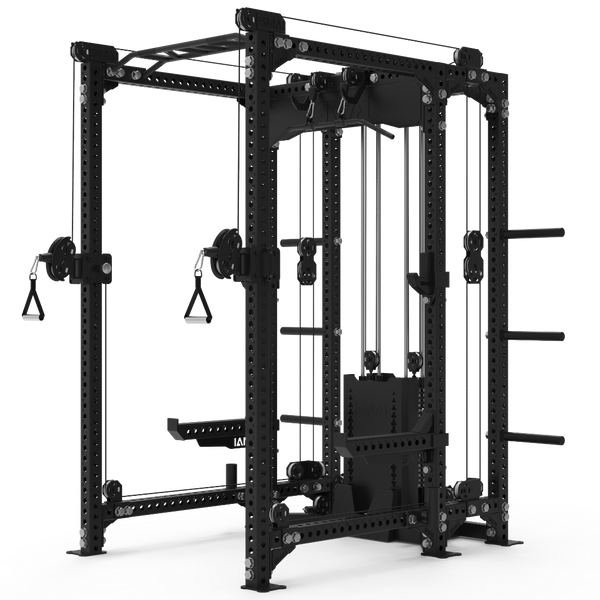 Cable trainer installed on a power rack SMAI Vanta series