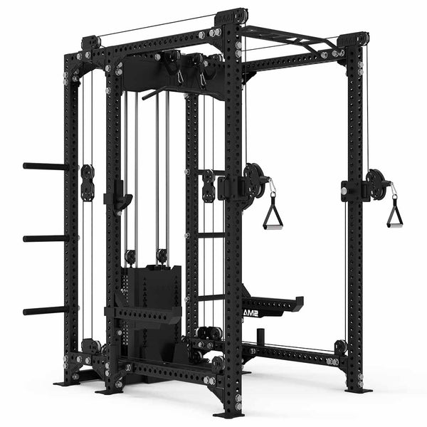 Power Rack w/ Dual Cable Stack & Accessories - Vanta Series Render 